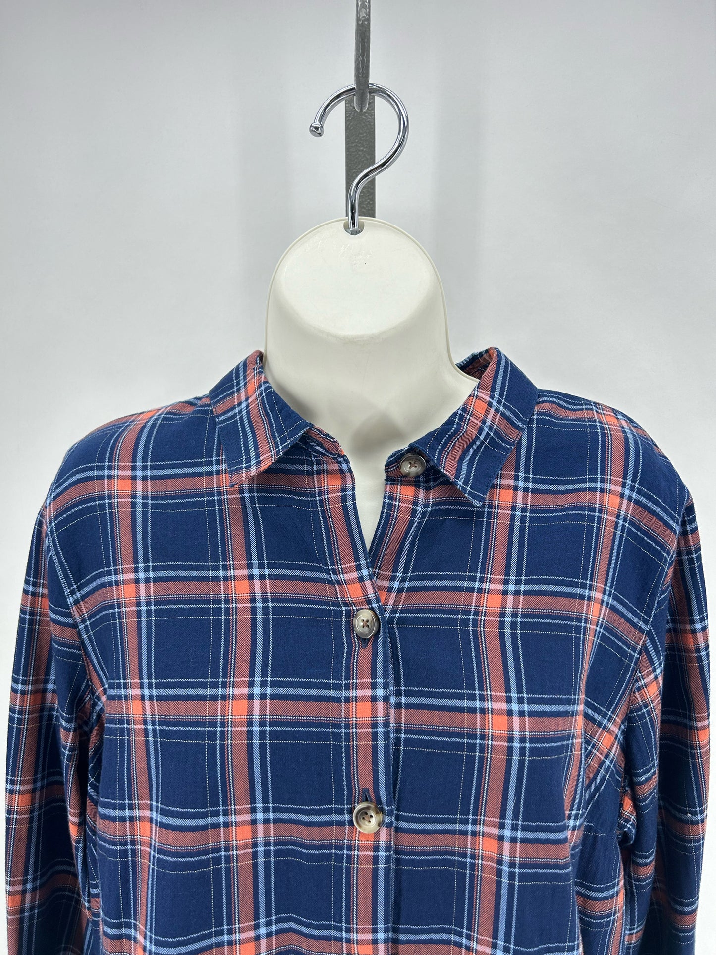 Size M J JILL Plaid Shirt