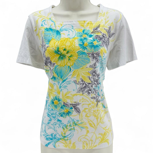 Size S ALFRED DUNNER Floral Shirt