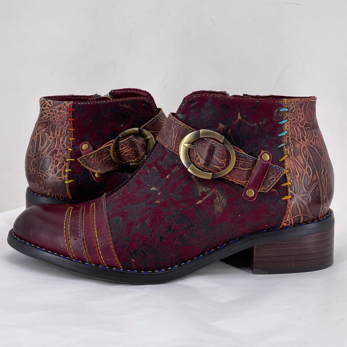 maroon W Shoe Size 38 L'ARTISTE shooties/booties