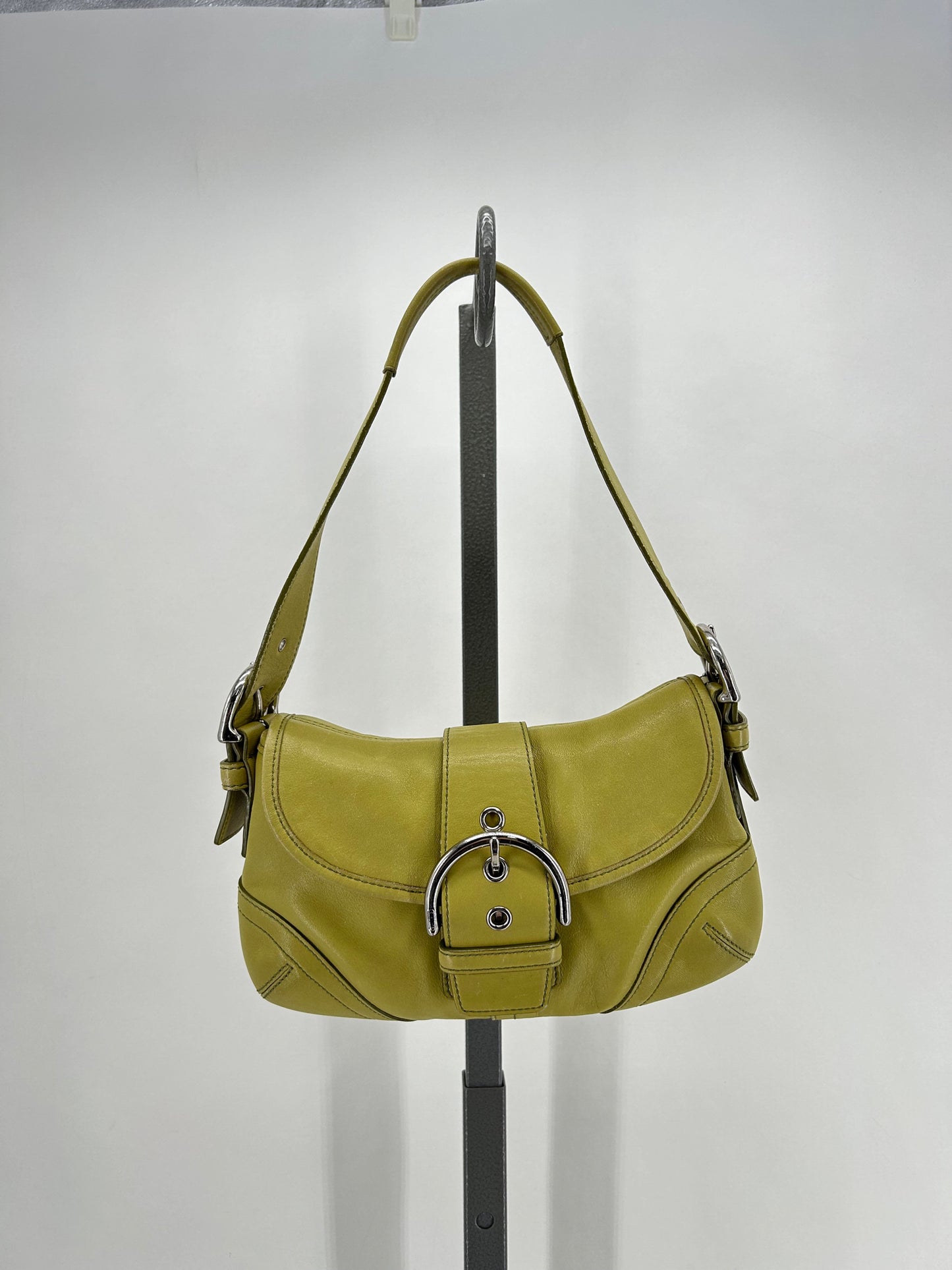 Green COACH Leather Shoulder Bag