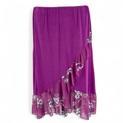 Size L CAROLYN STRAUSS FLOWERS Skirt