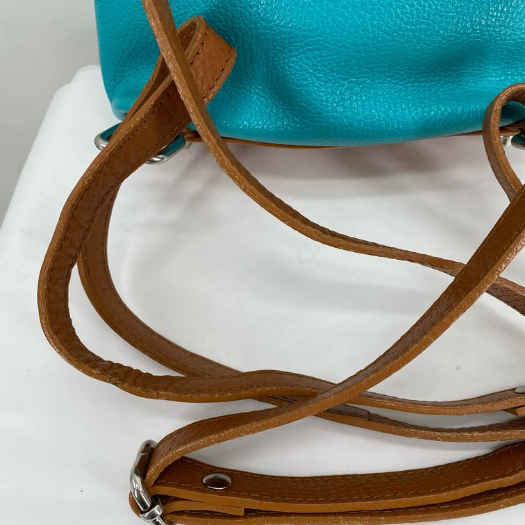 Aqua VALENTINA Leather Backpack