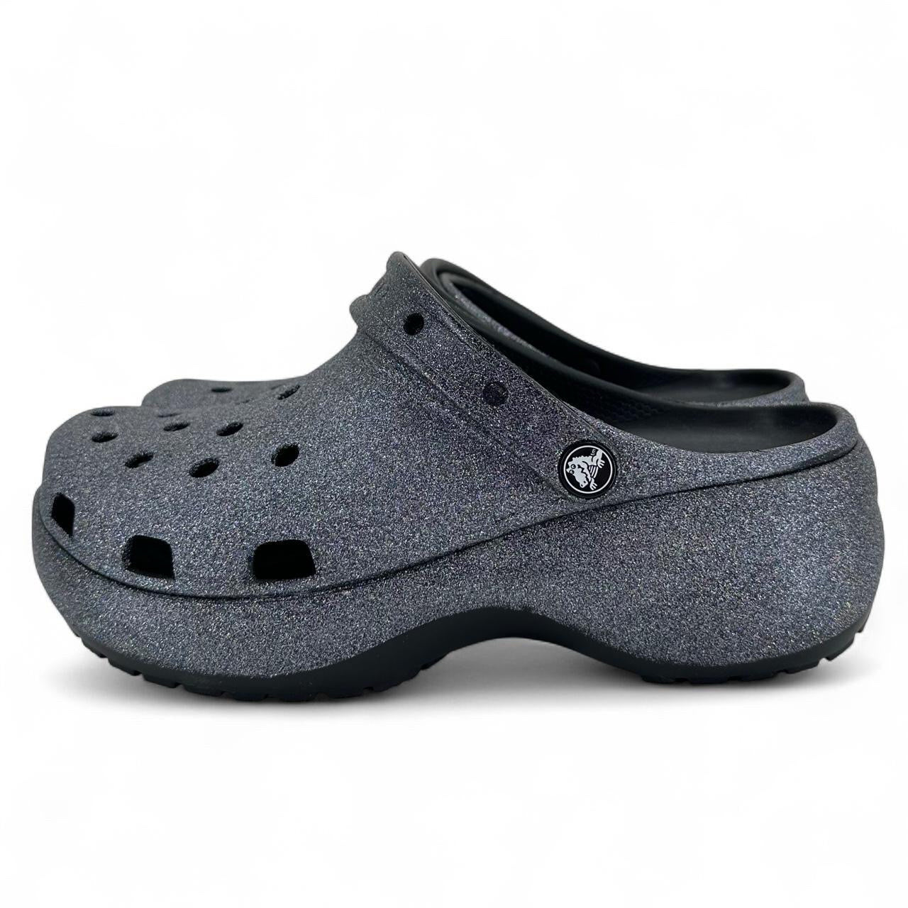 Silver W Shoe Size 9 CROCS Clog