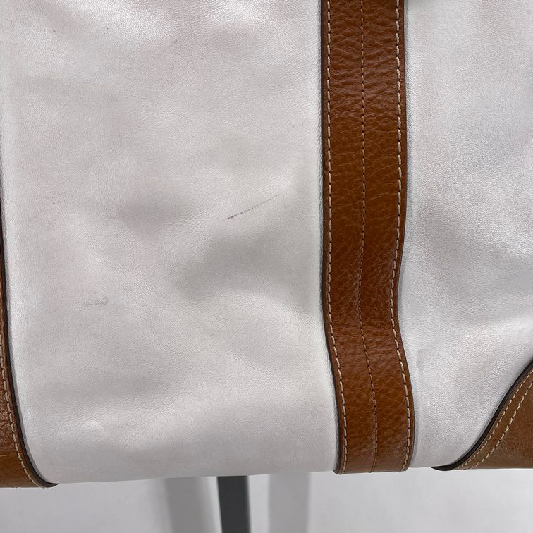 White COACH Leather Tote