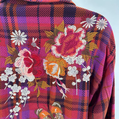 Size M JOHNNY WAS Plaid Shirt