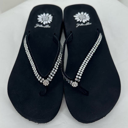 Black W Shoe Size 6 YELLOW BOX Sandals