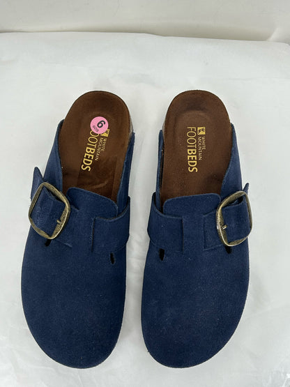 Navy W Shoe Size 9 WHITE MOUNTAIN Mules