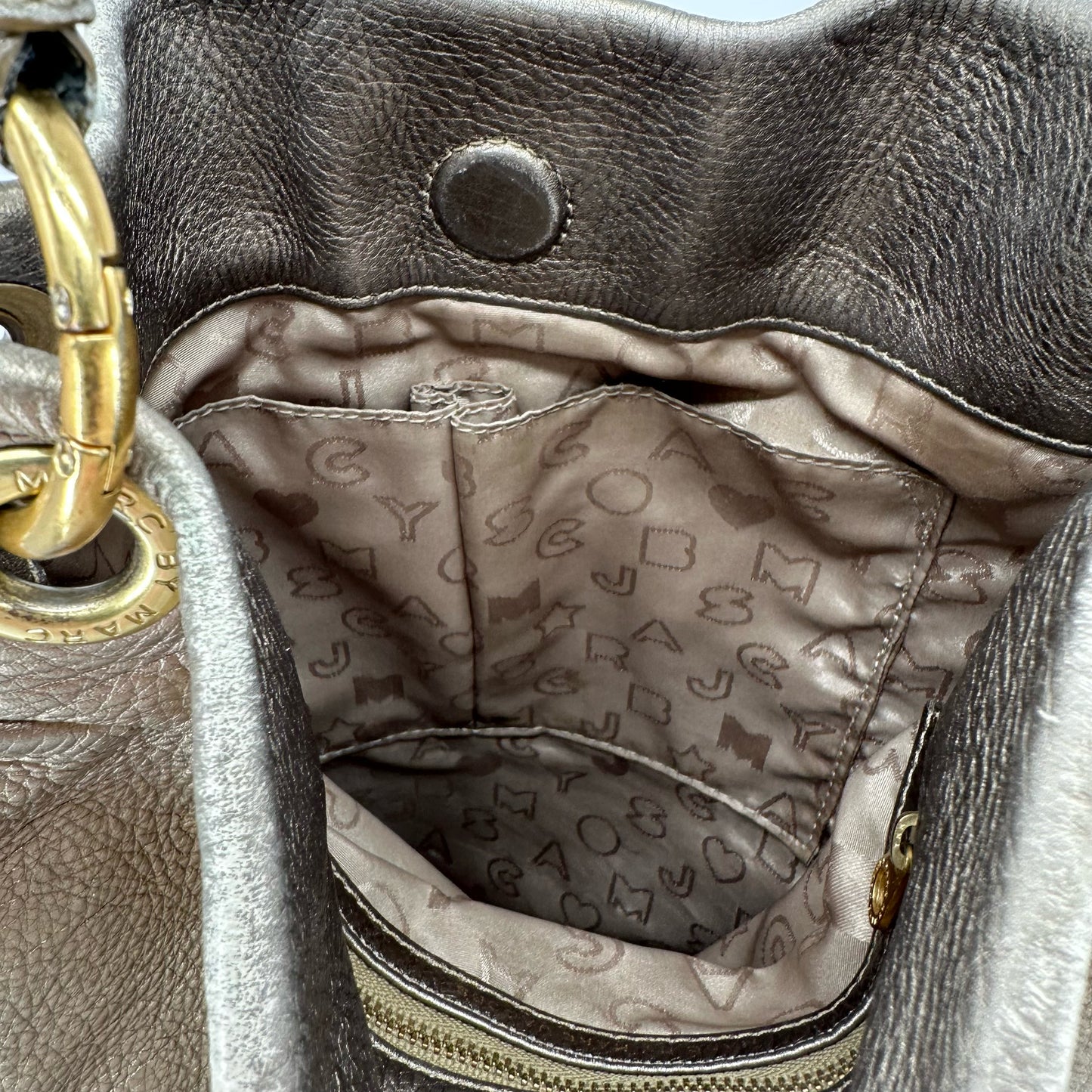 GOLD MARC BY MARC JACOBS Leather Shoulder Bag
