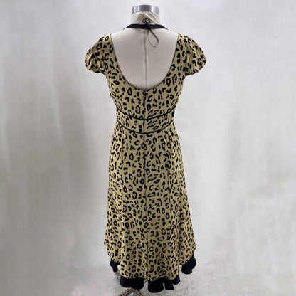 Size 8 CINQ A SEPT Animal Print Dress