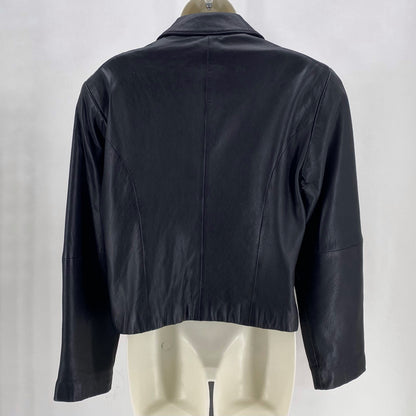 Size 8 JACQUELINE FERRAR Leather Jacket (Outdoor)
