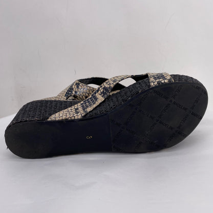 BLACK/TAN W Shoe Size 8 MADELINE Sandals