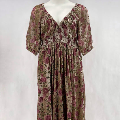 Size 0 TORRID FLOWERS Velvet Dress