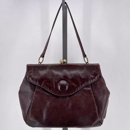 CHOCOLATE HOBO Leather Satchel