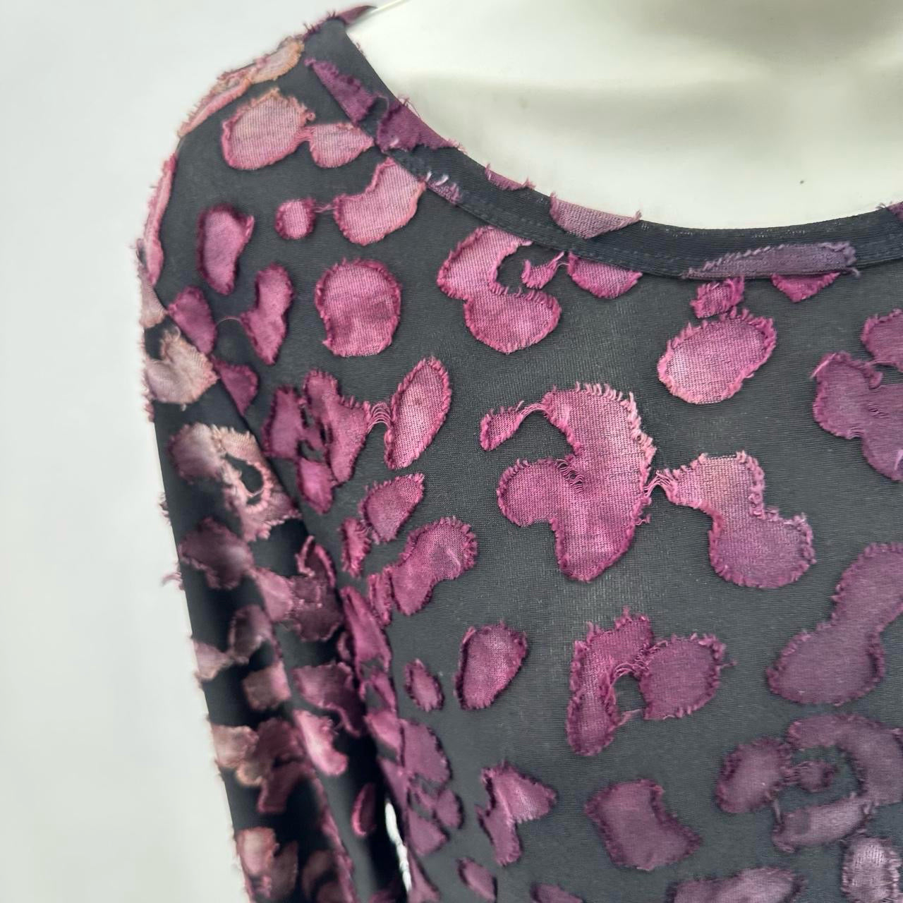 Size L KAREN KANE LEOPARD Shirt