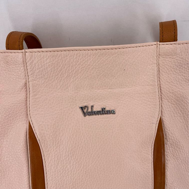 Peach VALENTINA Leather Backpack