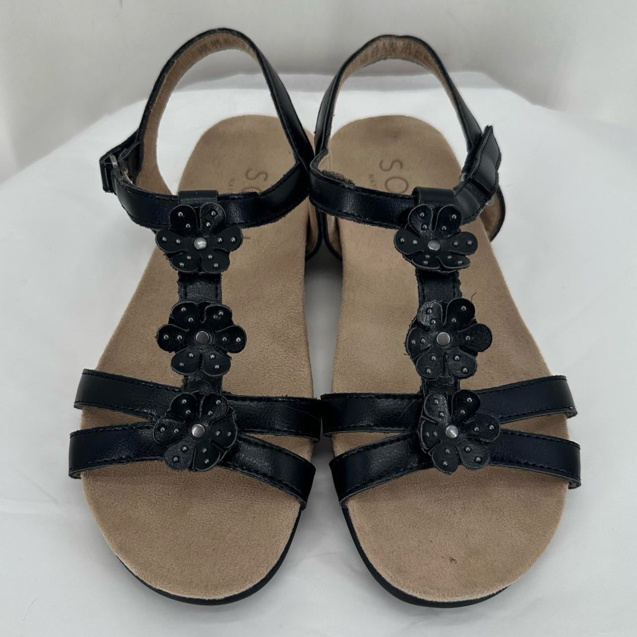 Black W Shoe Size 7.5 SOUL Sandals