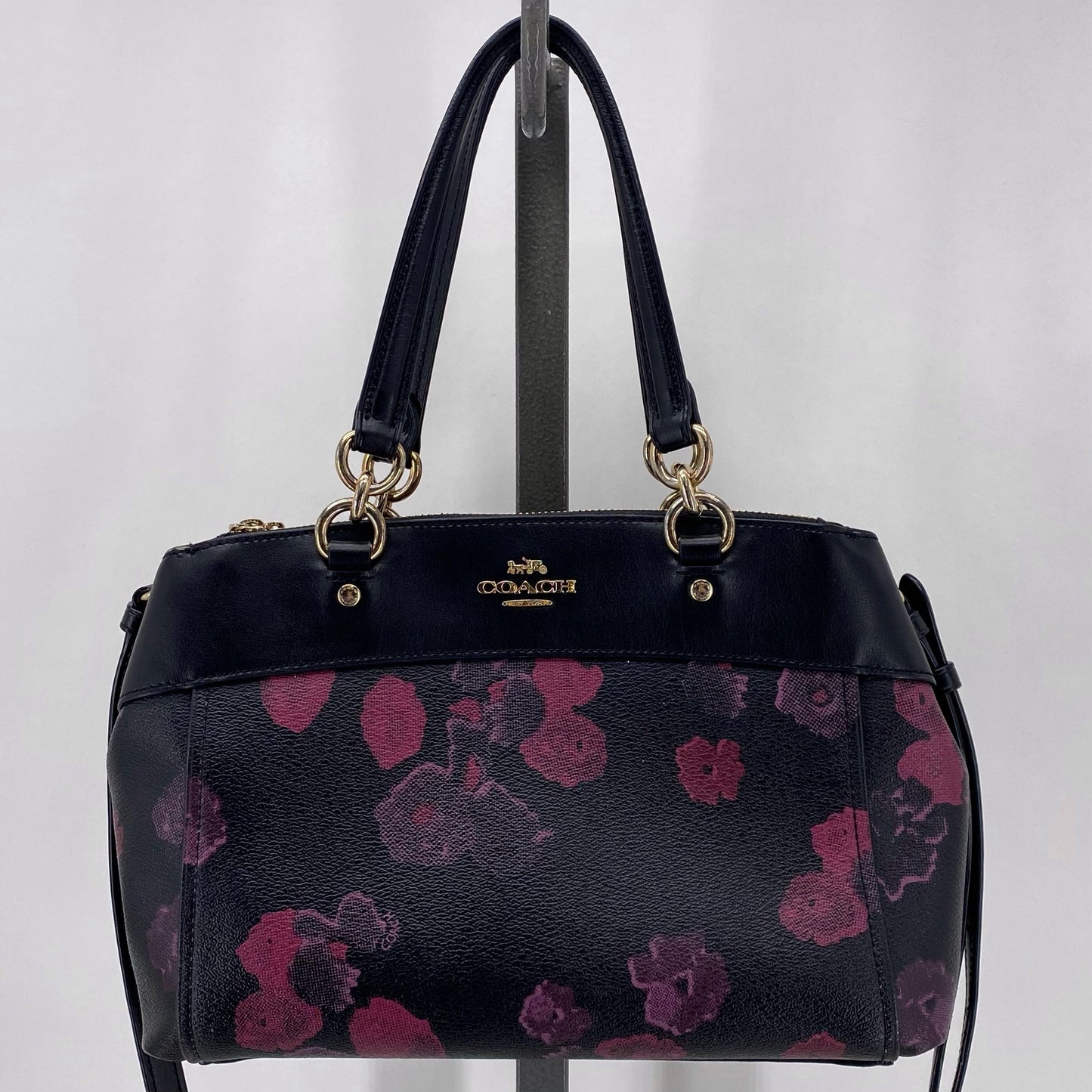 BLACK/PURPLE COACH Satchel