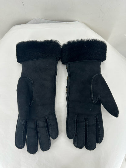 UGG Black LEATHER Gloves