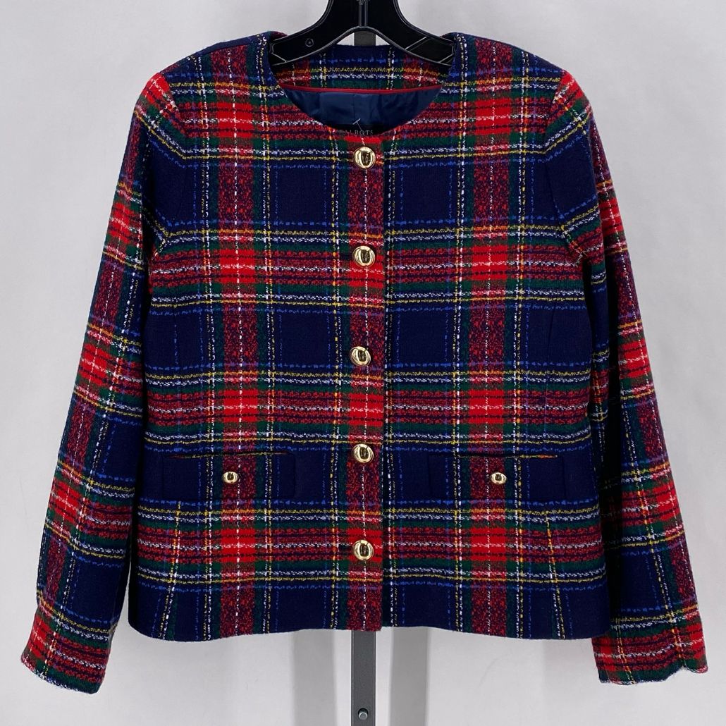 Size 10P TALBOTS Plaid Jacket