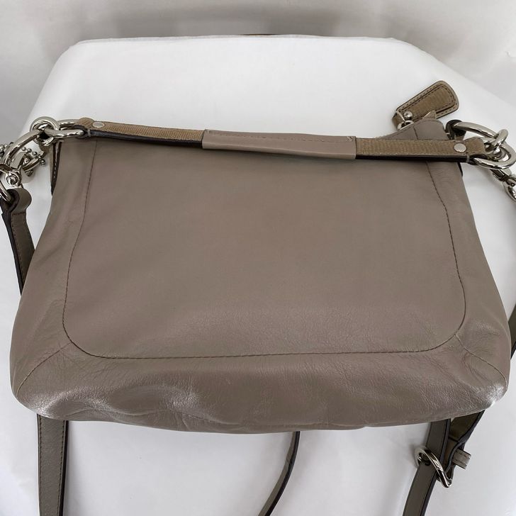 Taupe COACH Leather Cross-body