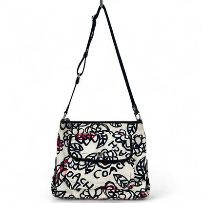 BLACK/WHITE COACH Shoulder Bag