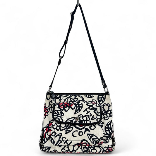 BLACK/WHITE COACH Shoulder Bag