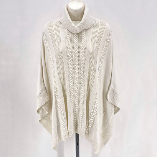 Size TS WHITE HOUSE BLACK PONCHO