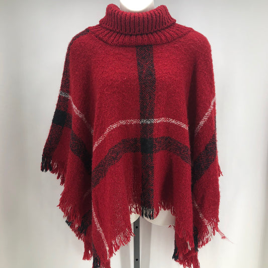 Size One Size EVERGREEN Plaid PONCHO