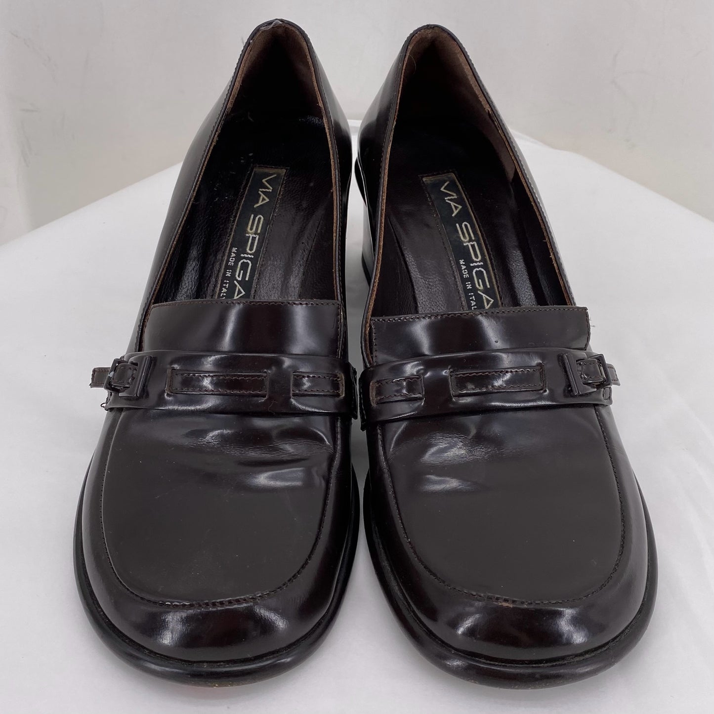 REDDISH BROWN W Shoe Size 6.5 VIA SPIGA Loafer