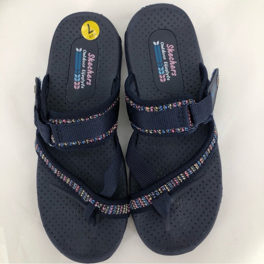Navy W Shoe Size 7 SKECHERS Sandals