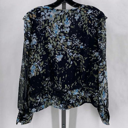 Size 12 WHITE HOUSE BLACK FLOWERS Shirt