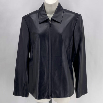 Size 10 TALBOTS Leather Jacket