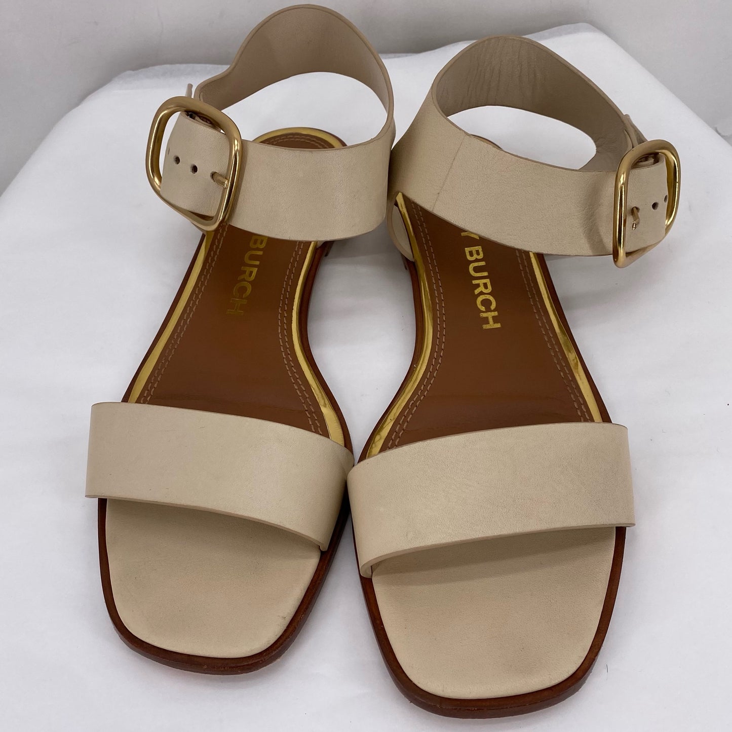 Cream W Shoe Size 8.5 TORY BURCH Sandals