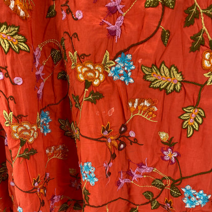 Size 8 JOHNNY WAS FLOWERS Skirt
