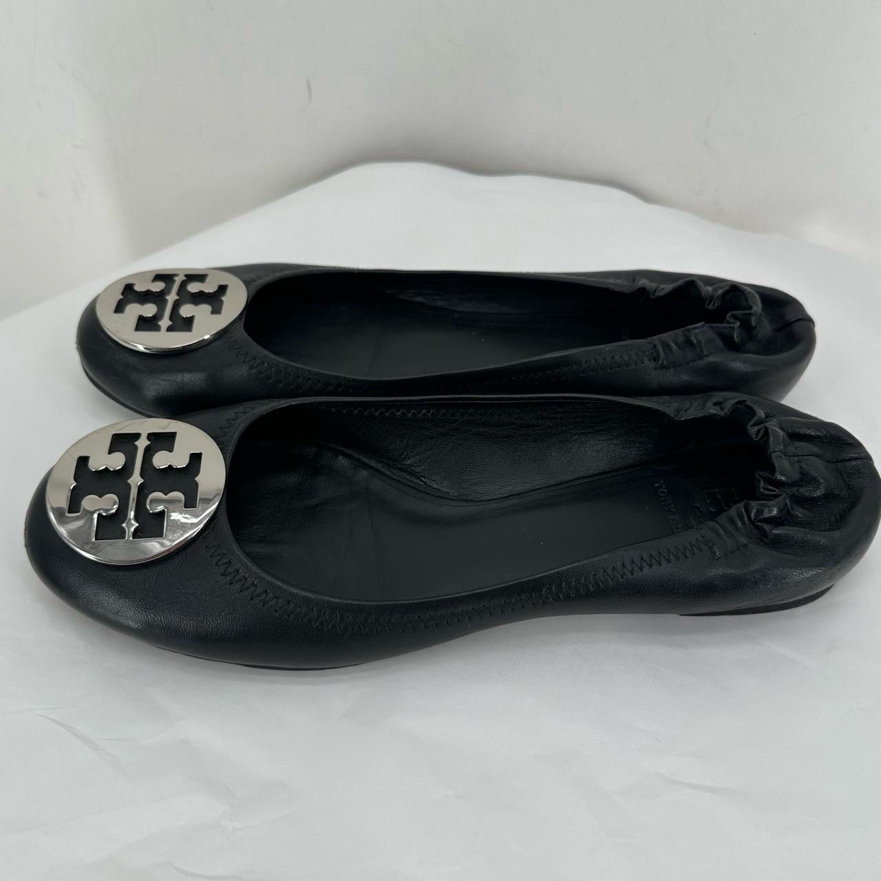 Black W Shoe Size 10.5 TORY BURCH Flats
