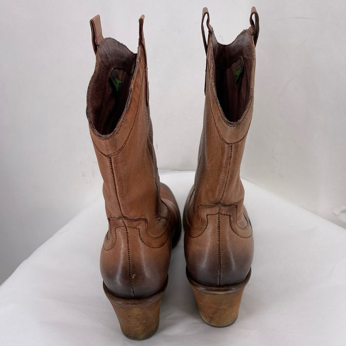 DARK TAN W Shoe Size 10.5 SAM EDDELMAN Boots