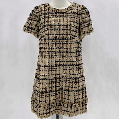 Size 4 KATE SPADE Tweed Plaid Dress