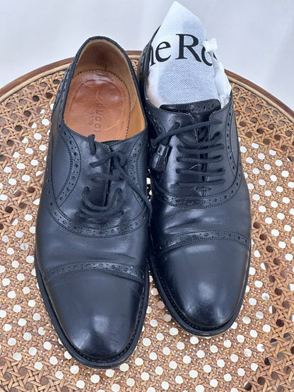 Black W Shoe Size 39.5 GUCCI Flats