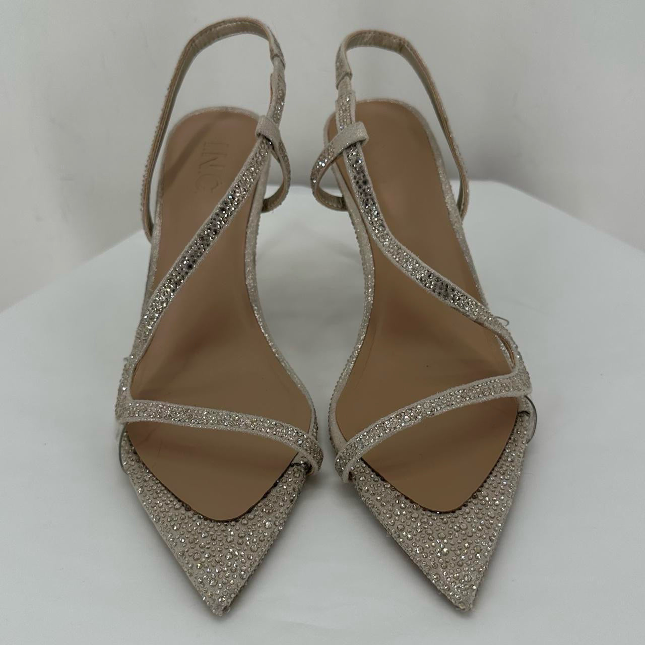 Silver W Shoe Size 8 INC Heels