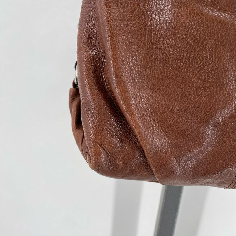 BROWN COACH Leather Shoulder Bag