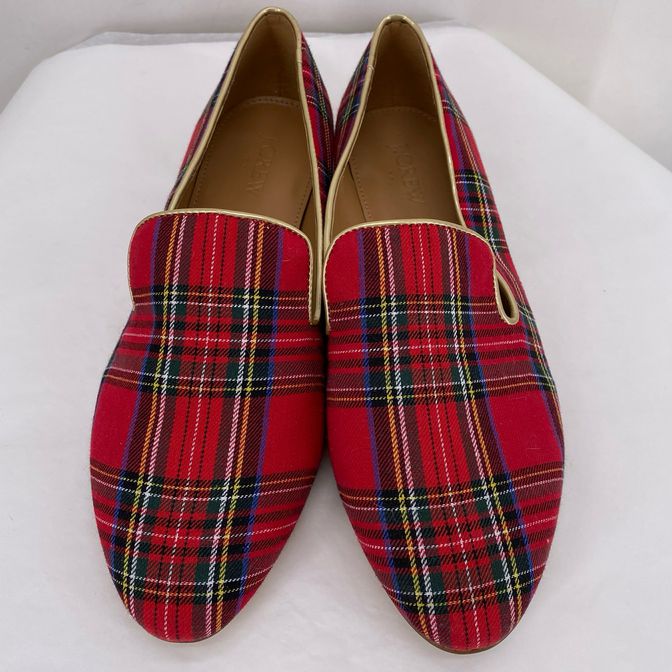 Red W Shoe Size 8.5 J CREW Flats