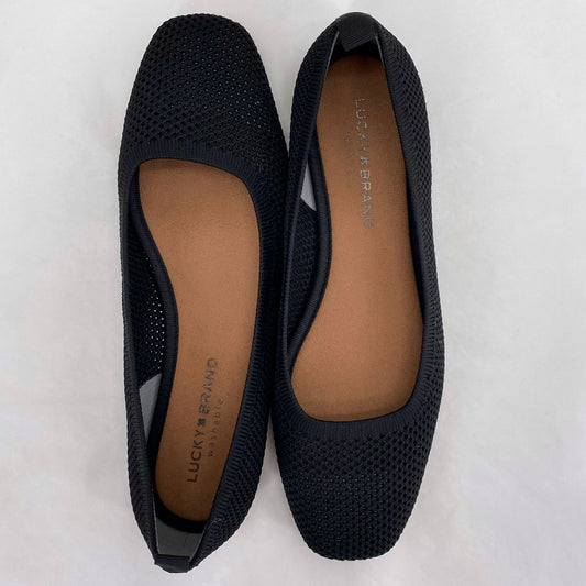 Black W Shoe Size 9.5 LUCKY BRAND Flats