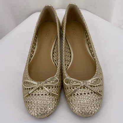GOLD W Shoe Size 10 TALBOTS Flats