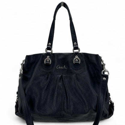 Black COACH Leather Shoulder Bag