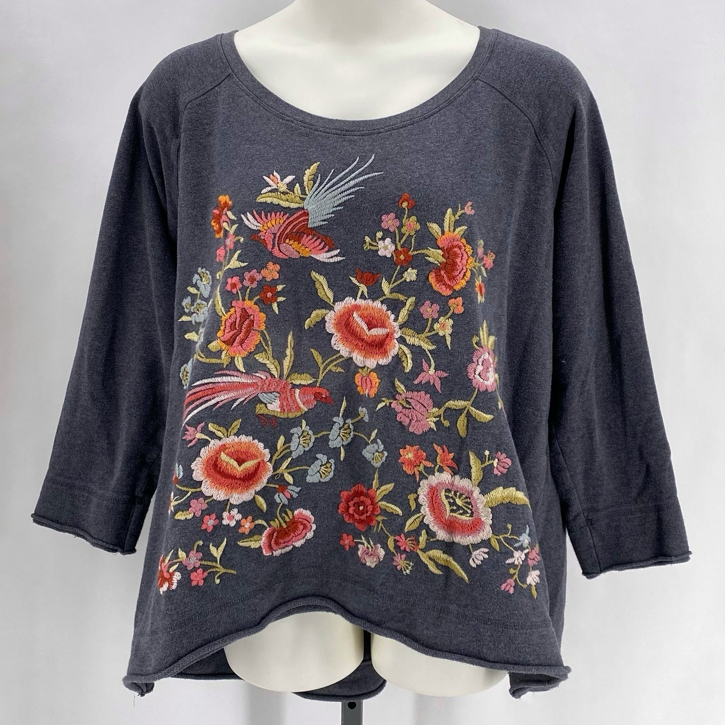 Size 2X JOHNNY WAS FLOWERS Sweater