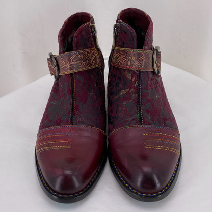 maroon W Shoe Size 38 L'ARTISTE shooties/booties