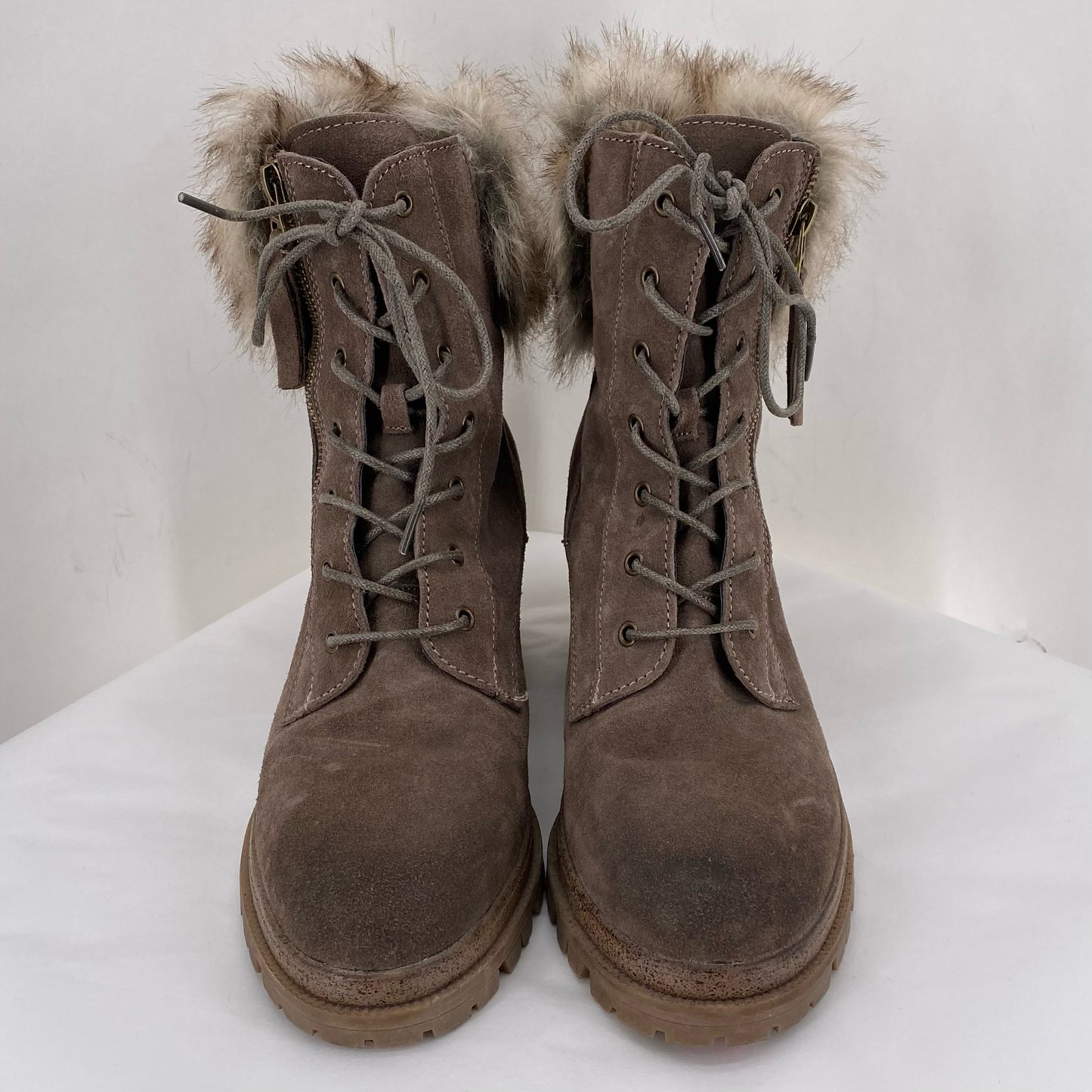 BROWN W Shoe Size 9 WILD DIVA Boots
