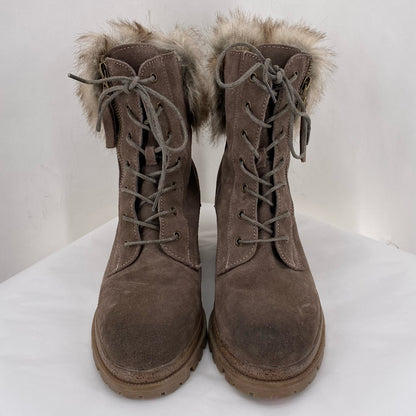 BROWN W Shoe Size 9 WILD DIVA Boots