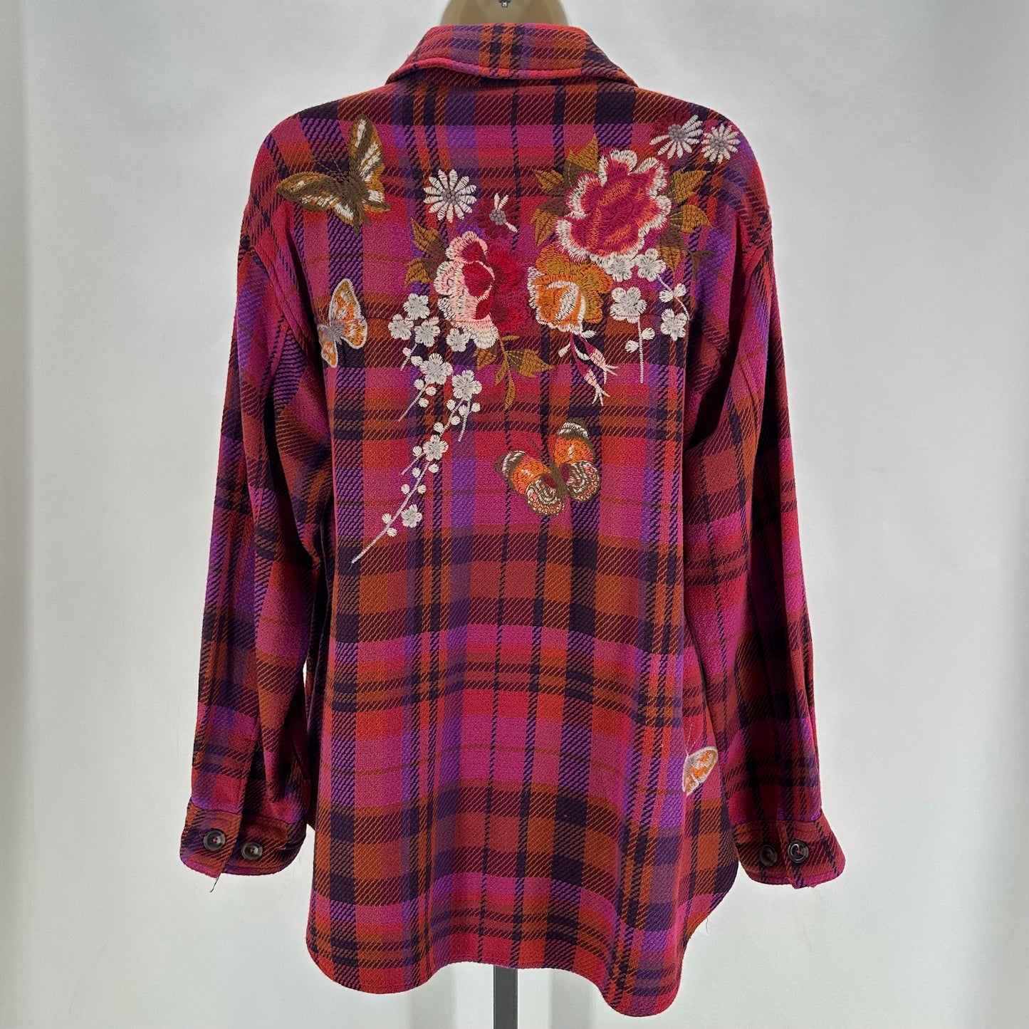 Size M JOHNNY WAS Plaid Shirt