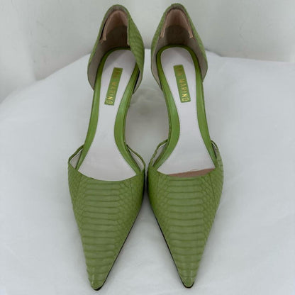 LT GREEN W Shoe Size 8.5 ANN MARINO Heels